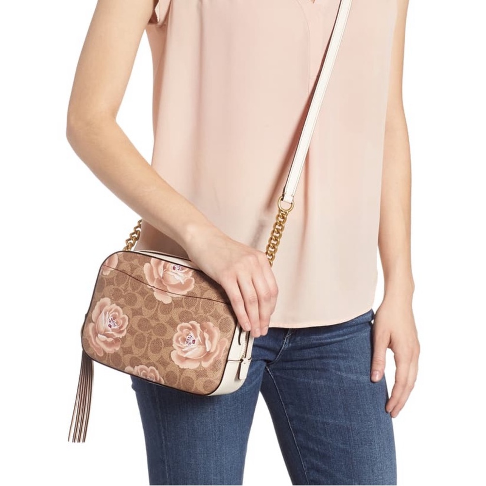 Coach signature camera crossbody with rose design - Picture 8 of 11